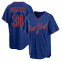 Fenge NY.Mets #31 Mike Piazza Player Royal T-shirt Home Game Stitched Jerseys