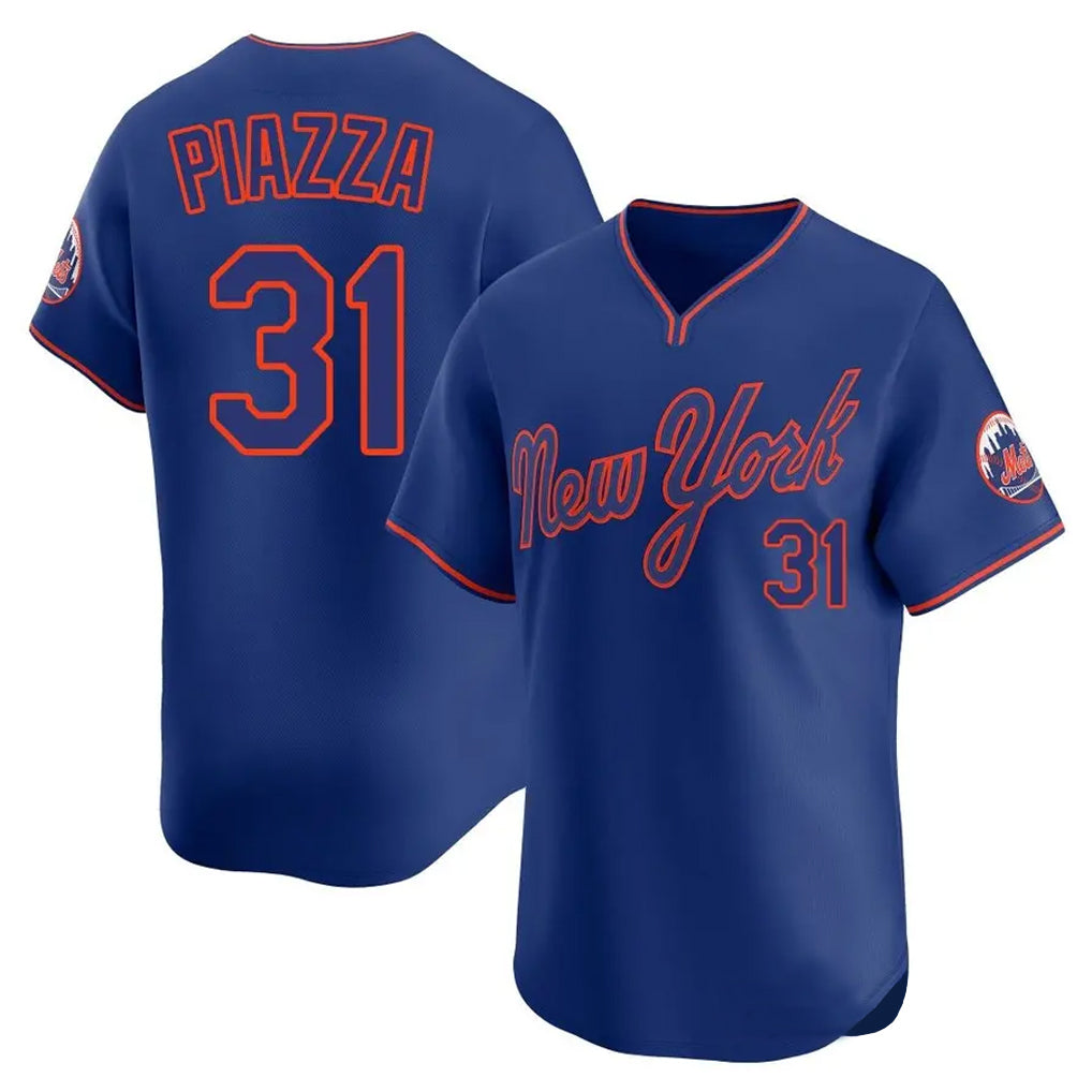 Fenge NY.Mets #31 Mike Piazza Player Royal T-shirt Home Limited Elite Stitched Jerseys