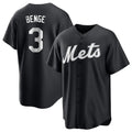 Fenge NY.Mets #3 Carson Benge Player Black Home Game Stitched Jerseys