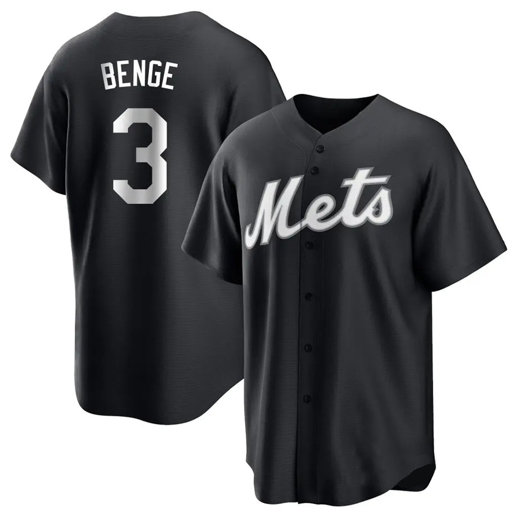 Fenge NY.Mets #3 Carson Benge Player Black Home Game Stitched Jerseys