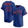 Fenge NY.Mets #41 Tom Seaver Player Royal T-shirt Home Limited Elite Stitched Jerseys