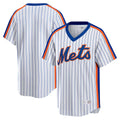 Fenge NY.Mets Blank Player White Cooperstown Collection T-shirt Home Stitched Jerseys