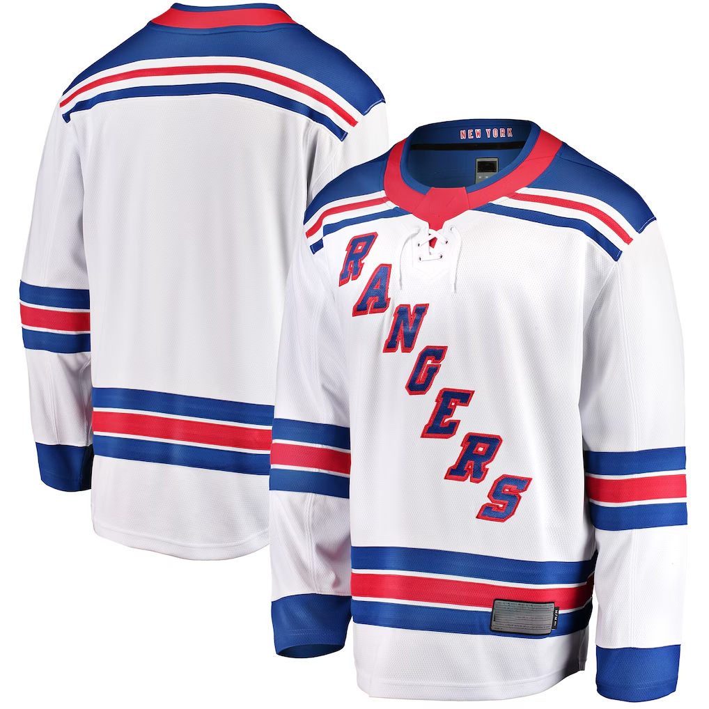 Fenge NY.Rangers White Breakaway Jerseys
