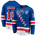 Fenge NY.Rangers #10 JT Miller Blue Home Captain's Patch Breakaway Jerseys