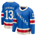 Fenge NY.Rangers #13 Alexis Lafreniere Blue Centennial Breakaway Jerseys