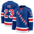 Fenge NY.Rangers #23 Adam Fox Blue Home Premium Jerseys