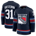Fenge NY.Rangers #31 Igor Shesterkin Navy Alternate Premier Player Jerseys