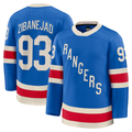 Fenge NY.Rangers #93 Mika Zibanejad Blue Centennial Premium Jerseys