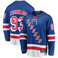 Fenge NY.Rangers #93 Mika Zibanejad Blue Home Breakaway Player Jerseys