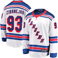 Fenge NY.Rangers #93 Mika Zibanejad White Away Premier Breakaway Player Jerseys