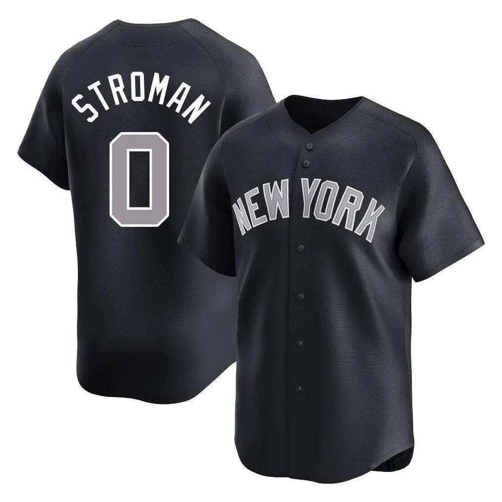 Fenge NY.Yankees #0 Marcus Stroman Player Navy Limited Home Stitched Jerseys