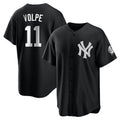 Fenge NY.Yankees #11 Anthony Volpe Player Black Game Stitched Jerseys