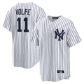 Fenge NY.Yankees #11 Anthony Volpe Player White Game Home Stitched Jerseys
