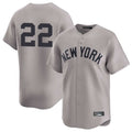 Fenge NY.Yankees #22 Ben Rice Player Gray Limited Stitched Jerseys