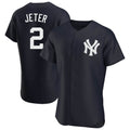 Fenge NY.Yankees #2 Derek Jeter Player Navy Limited Elite Home Stitched Jerseys