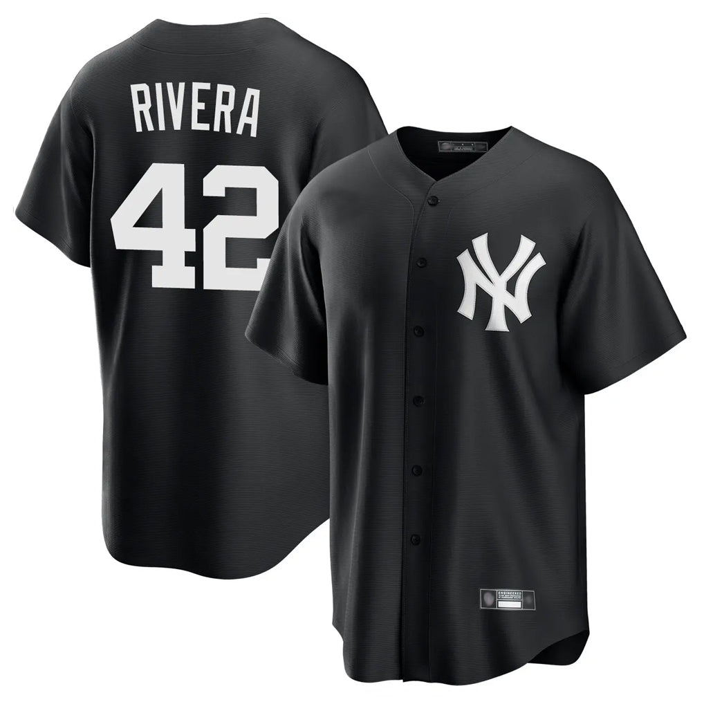 Fenge NY.Yankees #42 Mariano Rivera Player Black Game Stitched Jerseys