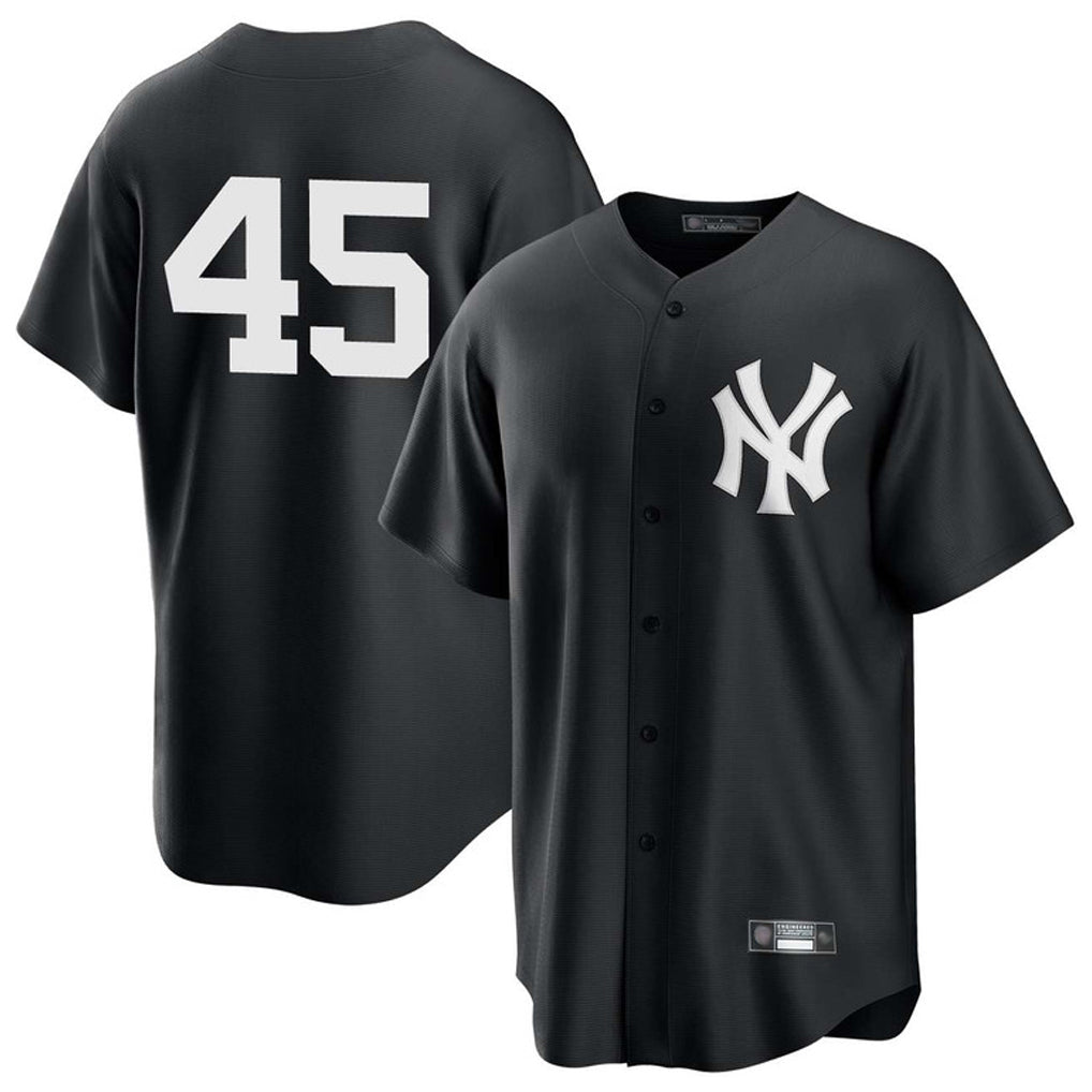 Fenge NY.Yankees #45 Gerrit Cole Player Black Game Stitched Jerseys