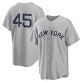 Fenge NY.Yankees #45 Gerrit Cole Player Gray Field of Dreams Game Stitched Jerseys