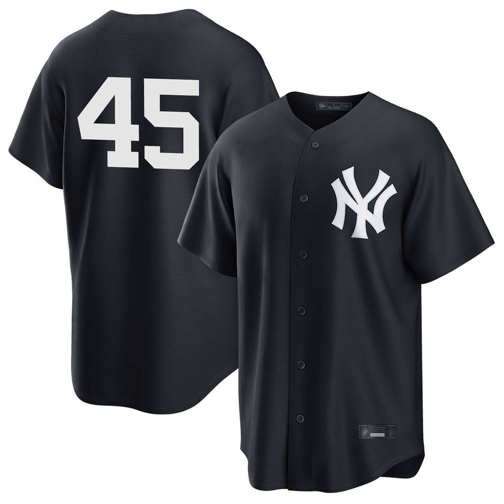 Fenge NNY.Yankees #45 Gerrit Cole Player Navy Game Stitched Jerseys