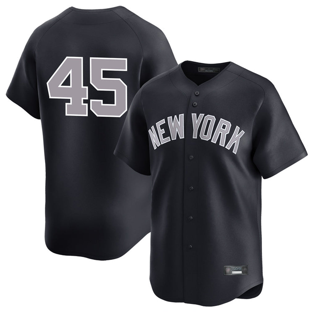 Fenge NY.Yankees #45 Gerrit Cole Player Navy Limited Game Stitched Jerseys