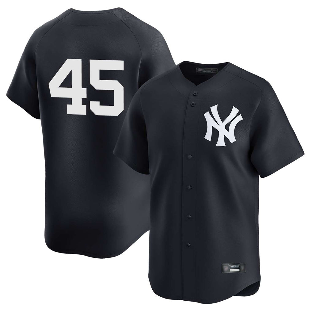 Fenge NY.Yankees #45 Gerrit Cole Player Navy Limited Home Stitched Jerseys