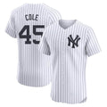 Fenge NY.Yankees #45 Gerrit Cole Player White Limited Elite Home Stitched Jerseys