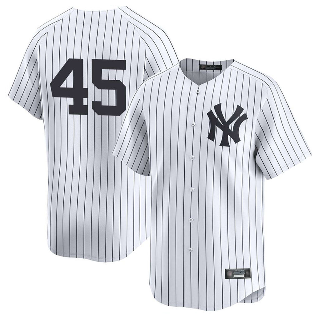Fenge NY.Yankees #45 Gerrit Cole Player White Limited Home Stitched Jerseys