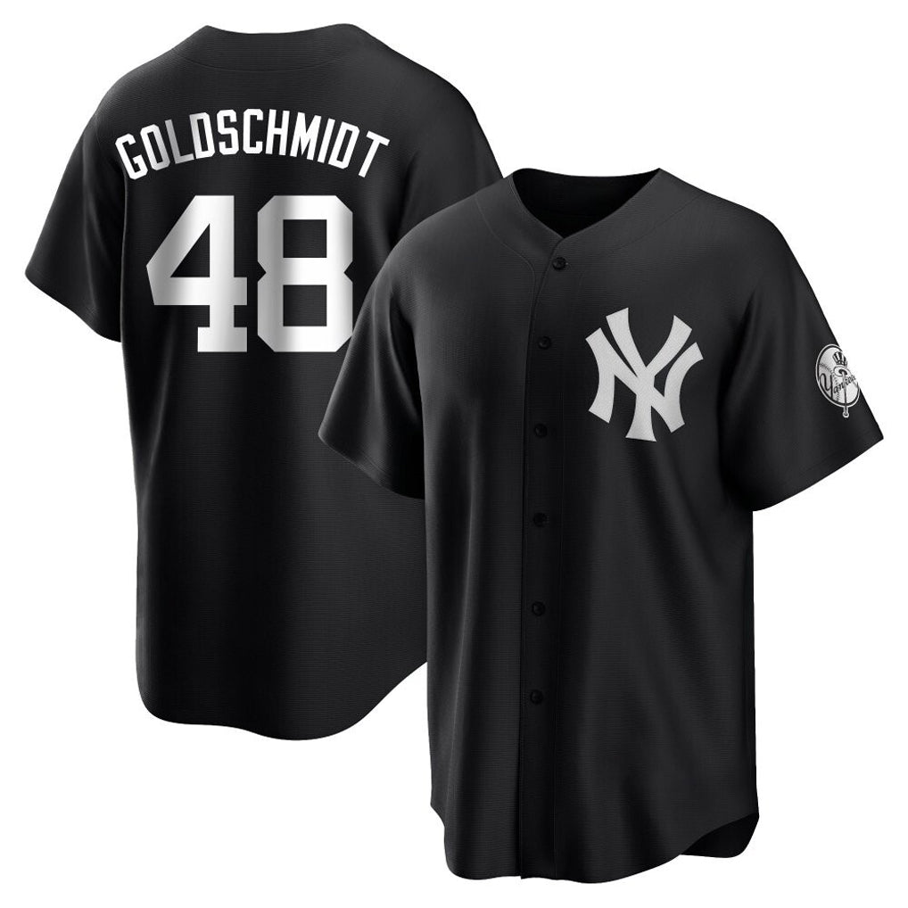 Fenge NY.Yankees #48 Paul Goldschmidt Player Black Game Stitched Jerseys