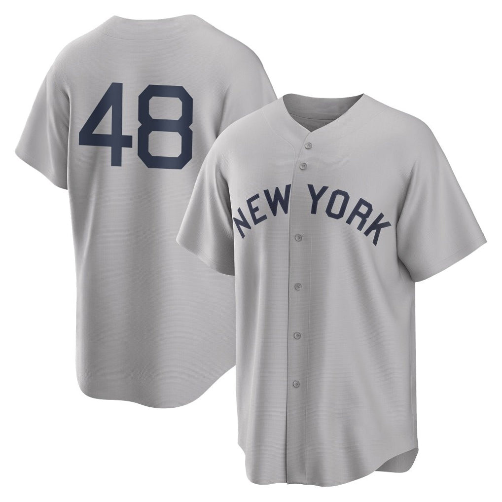 Fenge NY.Yankees #48 Paul Goldschmidt Player Gray Field of Dreams Game Stitched Jerseys