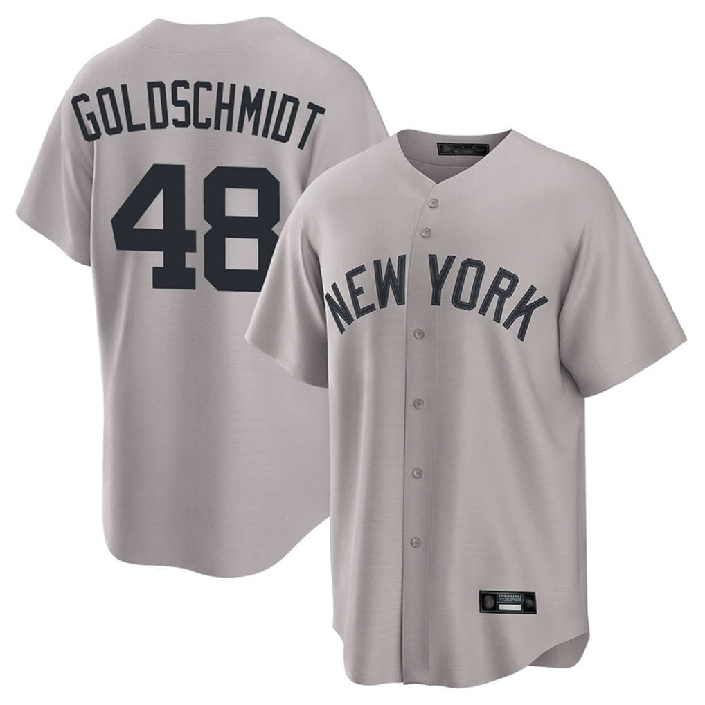 Fenge NY.Yankees #48 Paul Goldschmidt Player Gray Game Home Stitched Jerseys
