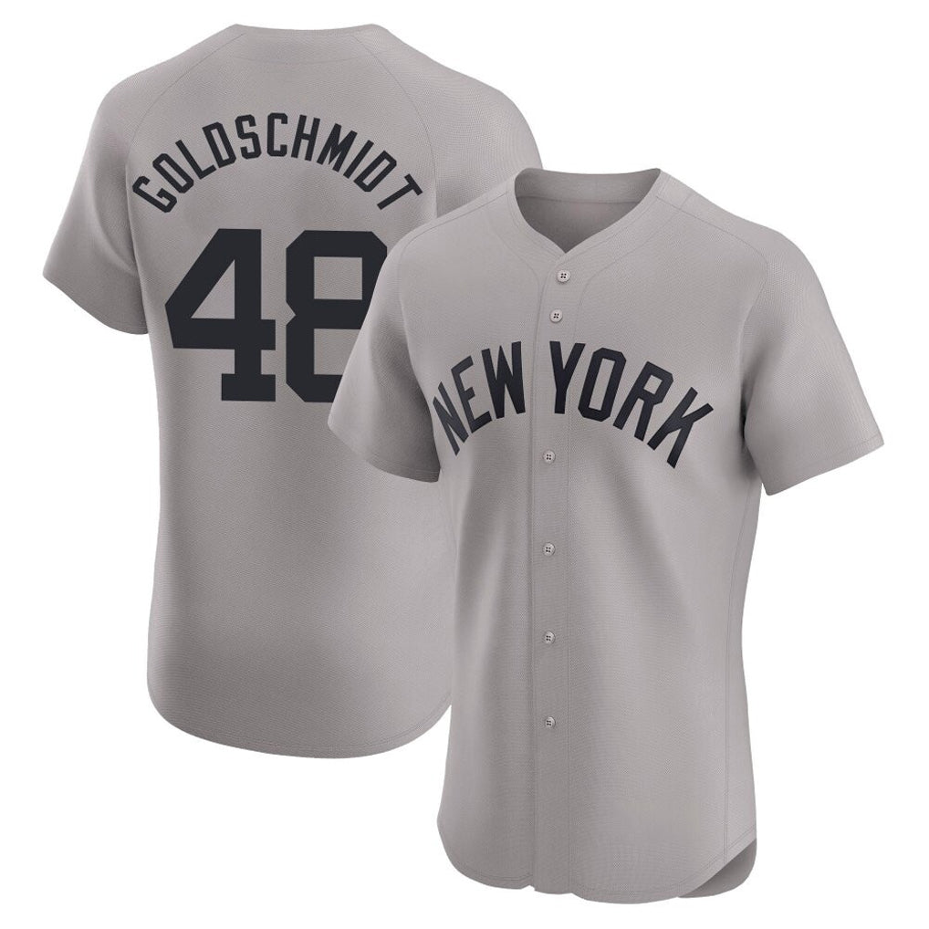 Fenge NY.Yankees #48 Paul Goldschmidt Player Gray Limited Elite Home Stitched Jerseys