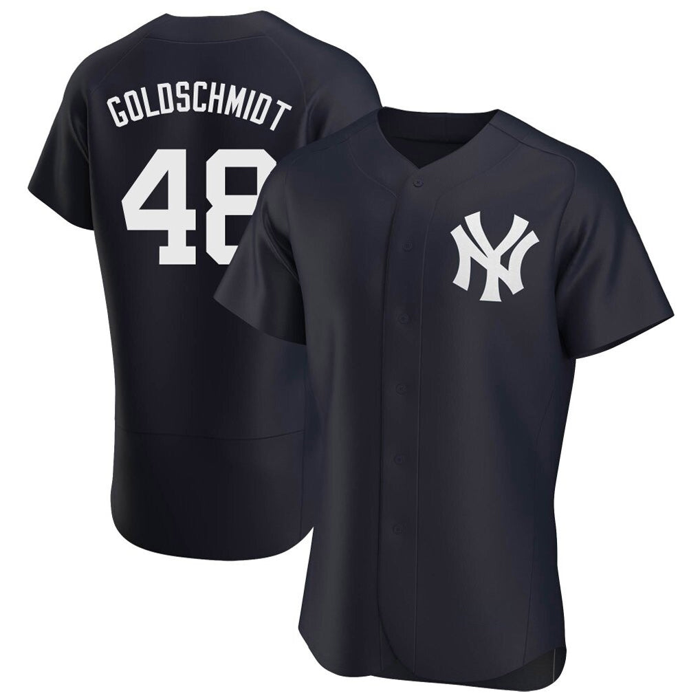 Fenge NY.Yankees #48 Paul Goldschmidt Player Navy Limited Elite Home Stitched Jerseys