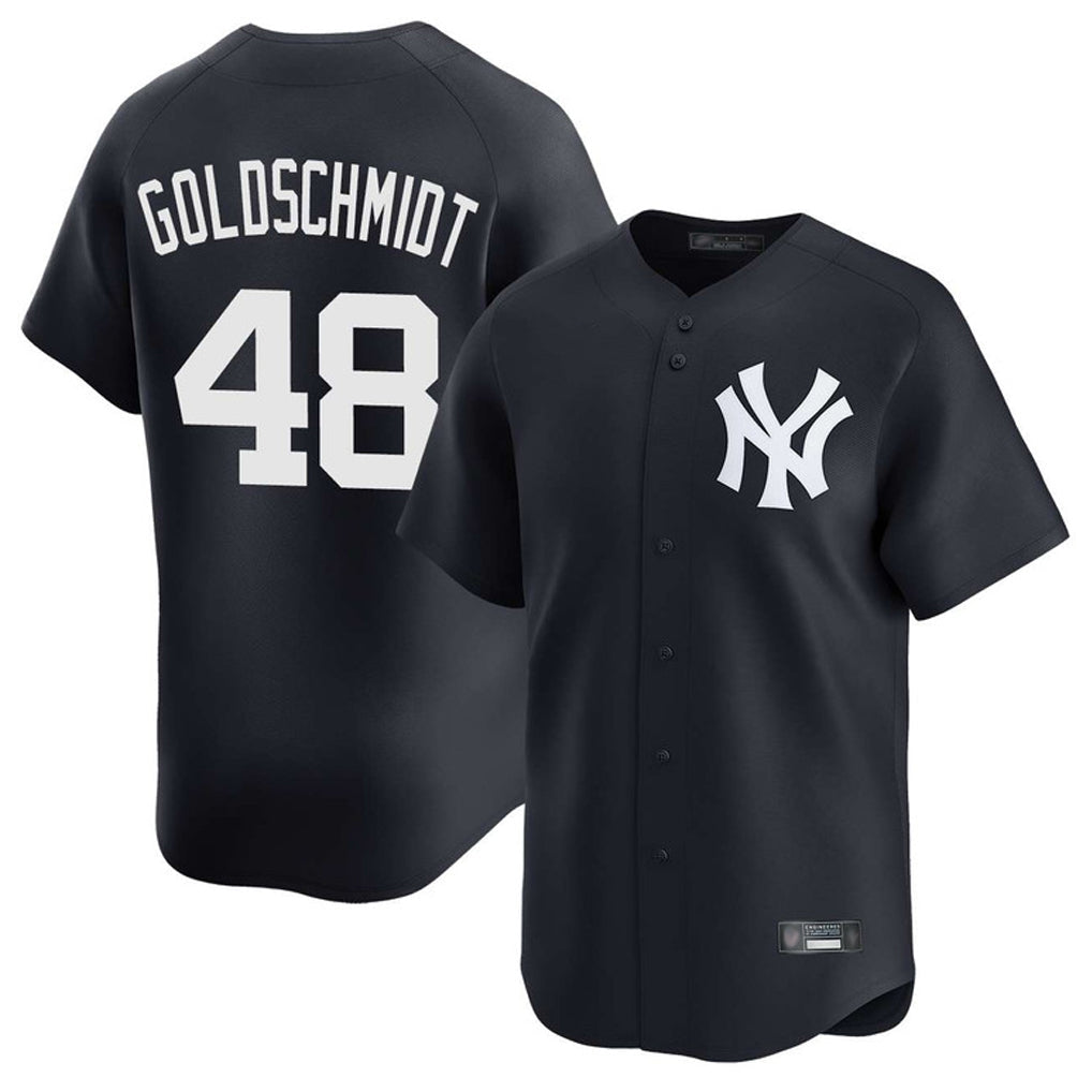 Fenge NY.Yankees #48 Paul Goldschmidt Player Navy Limited Stitched Jerseys