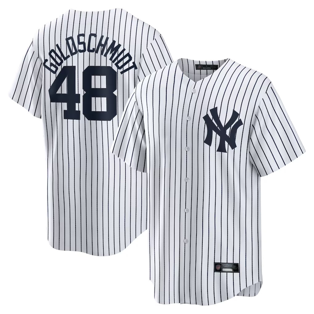 Fenge NY.Yankees #48 Paul Goldschmidt Player White Game Home Stitched Jerseys