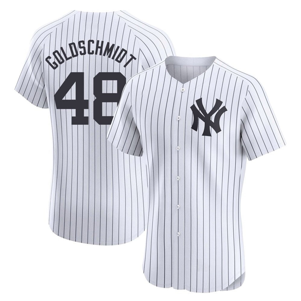 Fenge NY.Yankees #48 Paul Goldschmidt Player White Limited Elite Home Stitched Jerseys