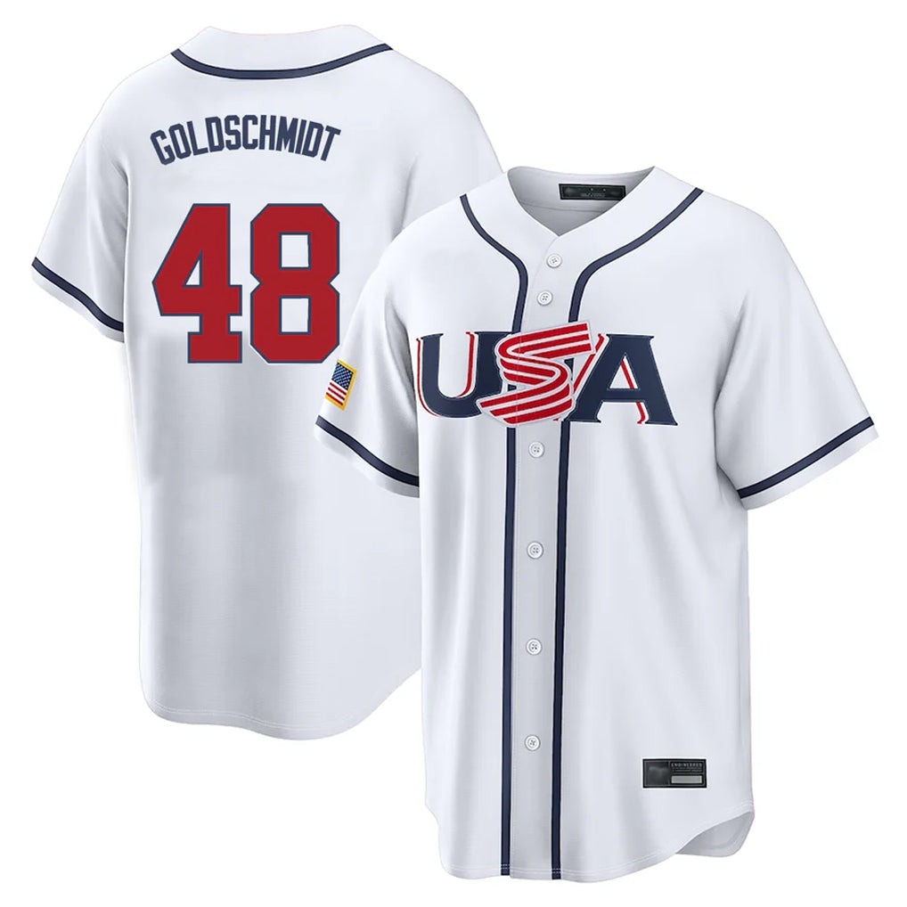 Fenge NY.Yankees #48 Paul Goldschmidt Player White USA 2026 World Classic Limited Game Stitched Jerseys