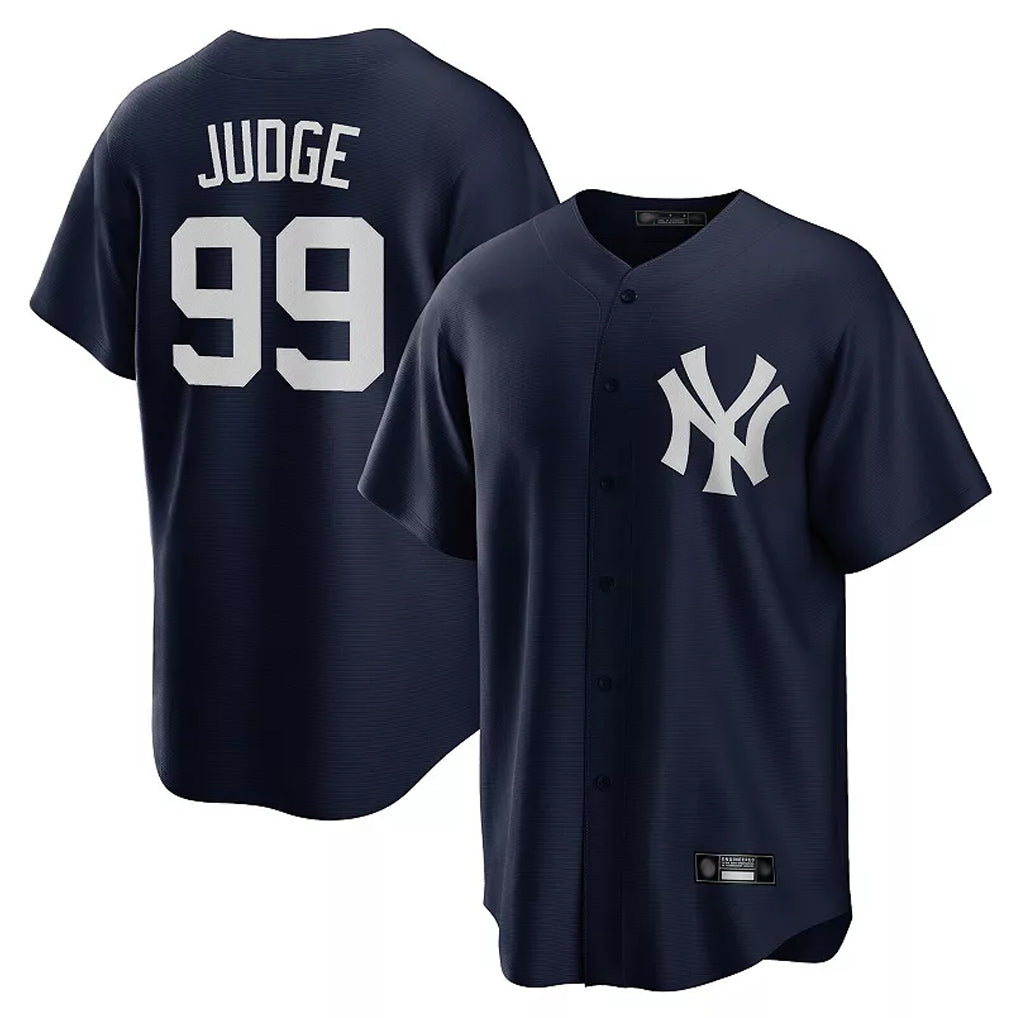 Fenge NY.Yankees #99 Aaron Judge Player Navy Game Stitched Jerseys