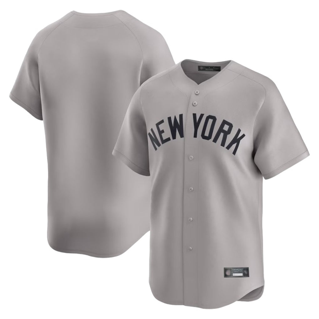 Fenge NY.Yankees Blank Player Gray Limited Home Stitched Jerseys