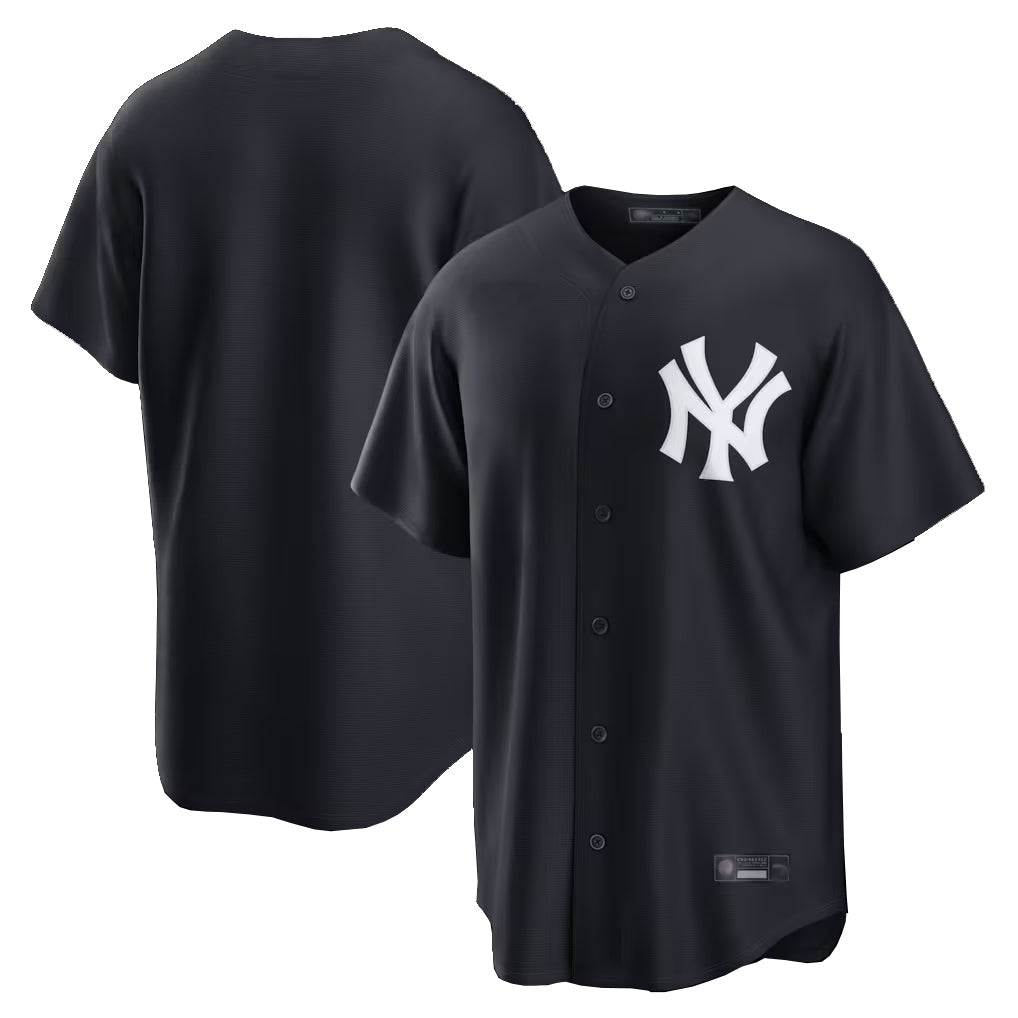 Fenge NY.Yankees Blank Player Navy Replica Game Stitched Jerseys