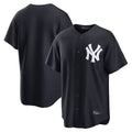 Fenge NY.Yankees Blank Player Navy Replica Game Stitched Jerseys