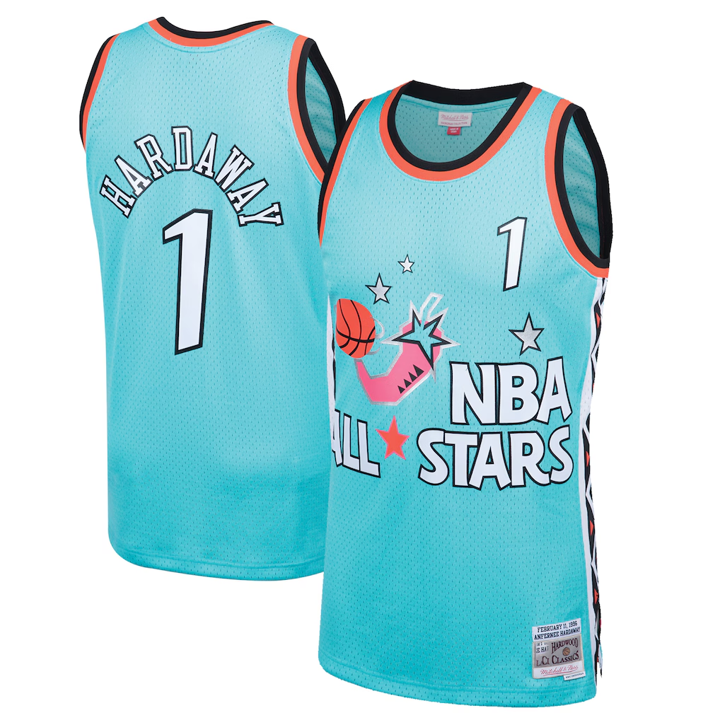 Fenge O.Magic 1996 All-Star Game #1 Penny Hardaway Mitchell & Ness Teal Hardwood Classics Swingman Jerseys