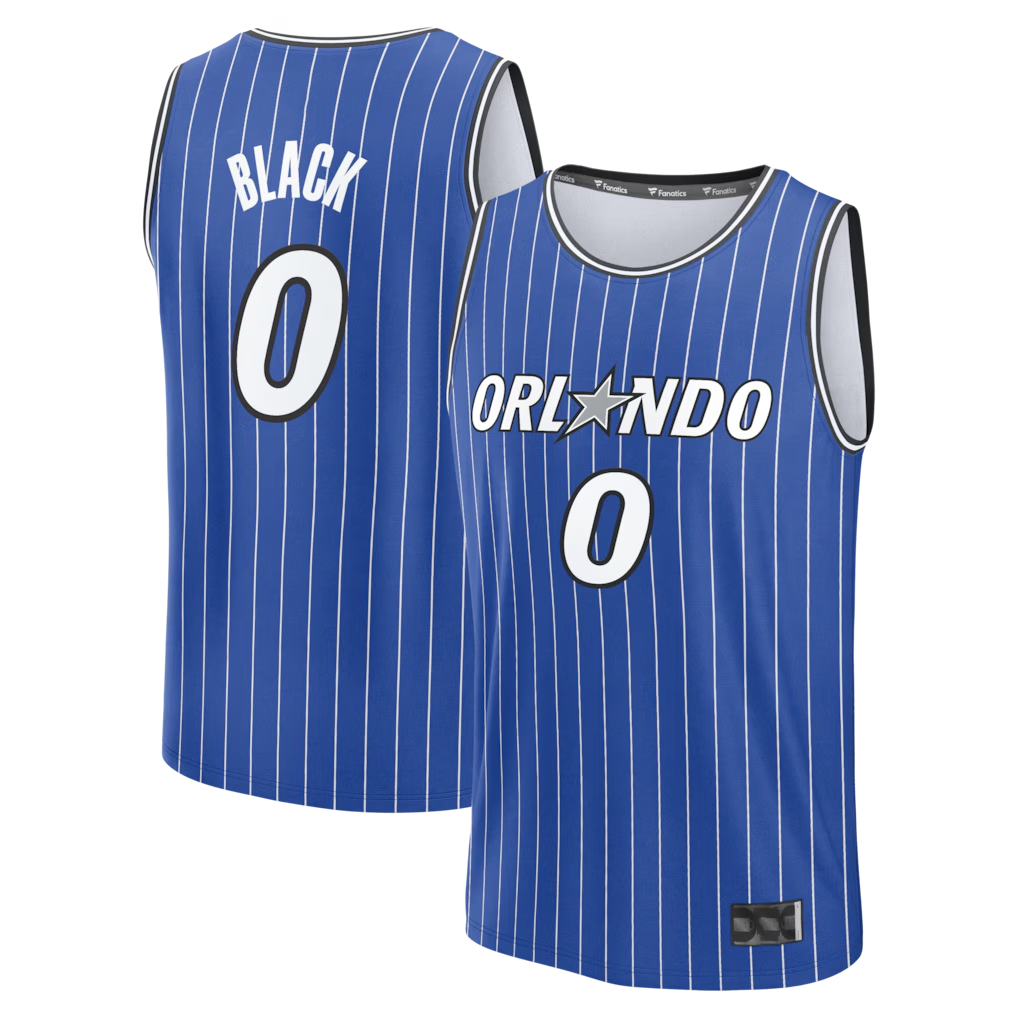 Fenge O.Magic #0 Anthony Black Royal Fast Break Replica Jerseys - Icon Edition