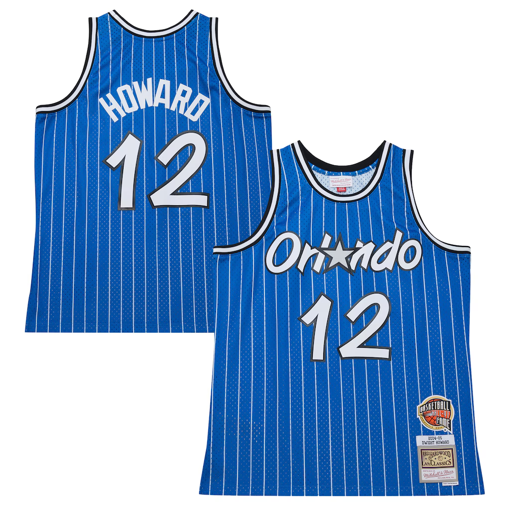 Fenge O.Magic #12 Dwight Howard Blue 200405 Hardwood Classics Hall of Fame Swingman Jerseys