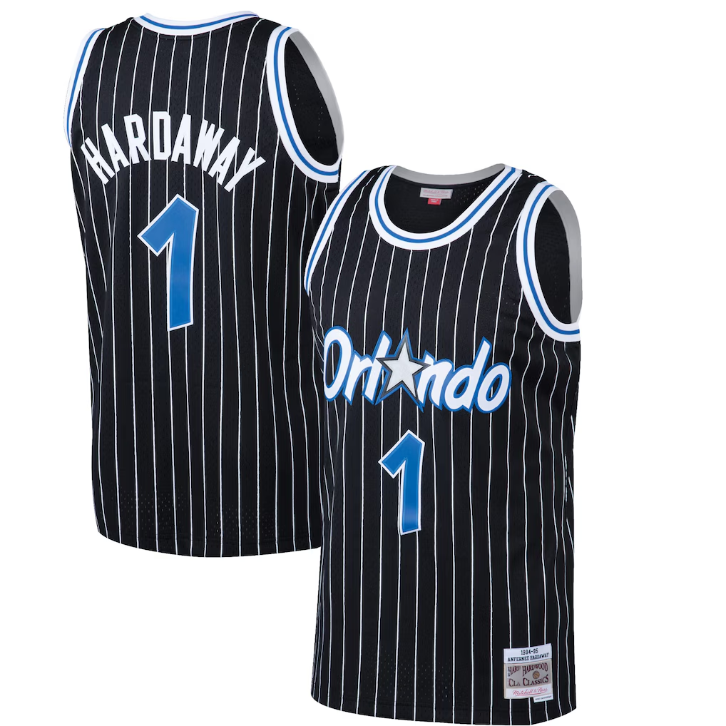 Fenge O.Magic #1 Penny Hardaway Mitchell & Ness Black Hardwood Classics Swingman Jerseys