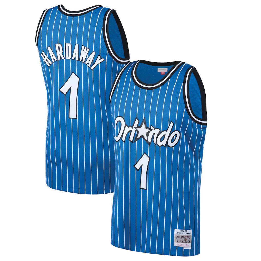 Fenge O.Magic #1 Penny Hardaway Mitchell & Ness Blue 199495 Hardwood Classics Swingman Jerseys