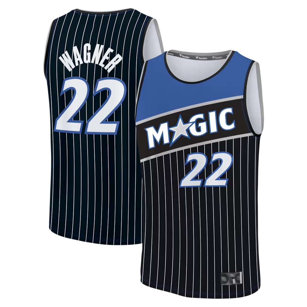 Fenge O.Magic #22 Franz Wagner Black Fast Break Jerseys - Statement Edition