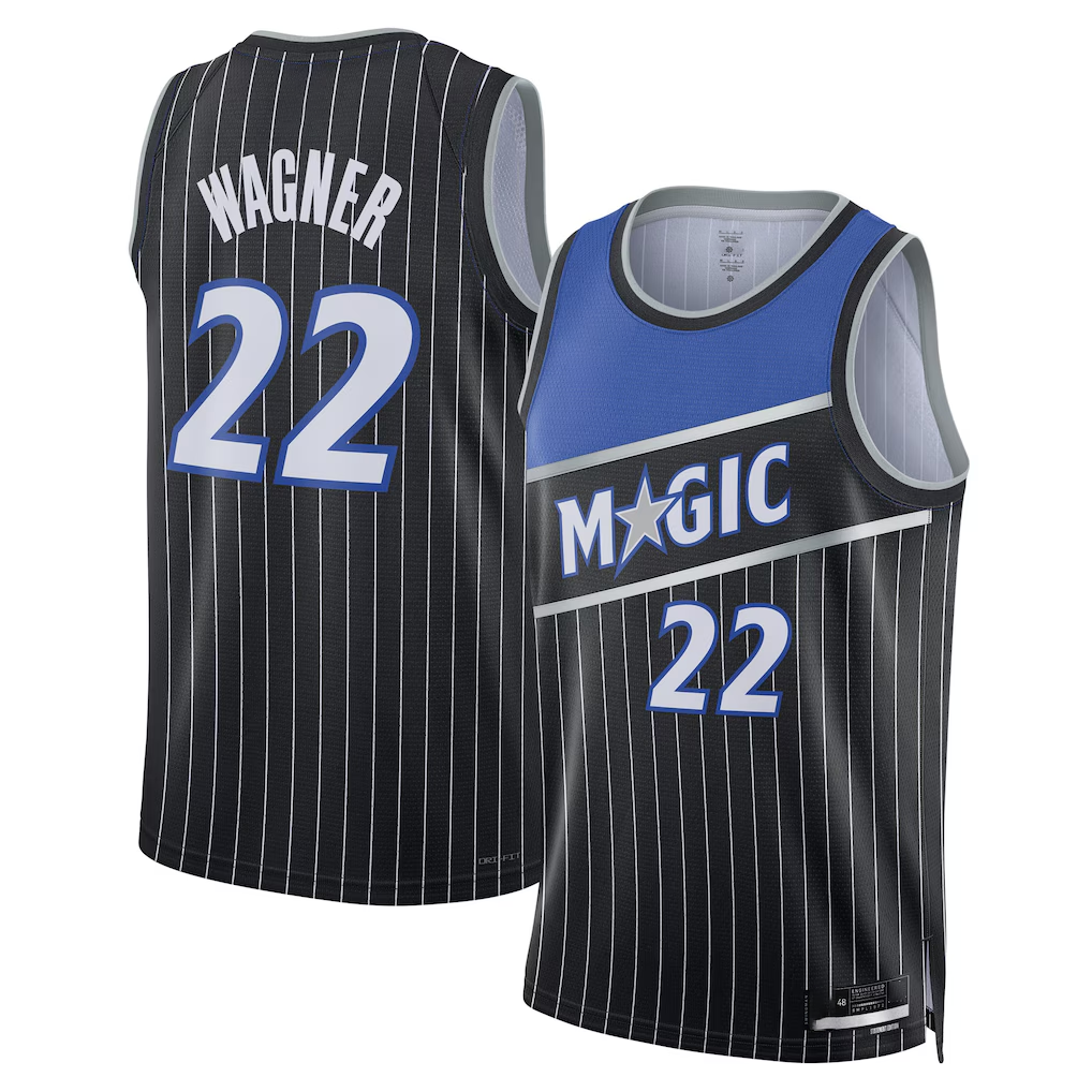 Fenge O.Magic #22 Franz Wagner Black Swingman Jerseys - Statement Edition