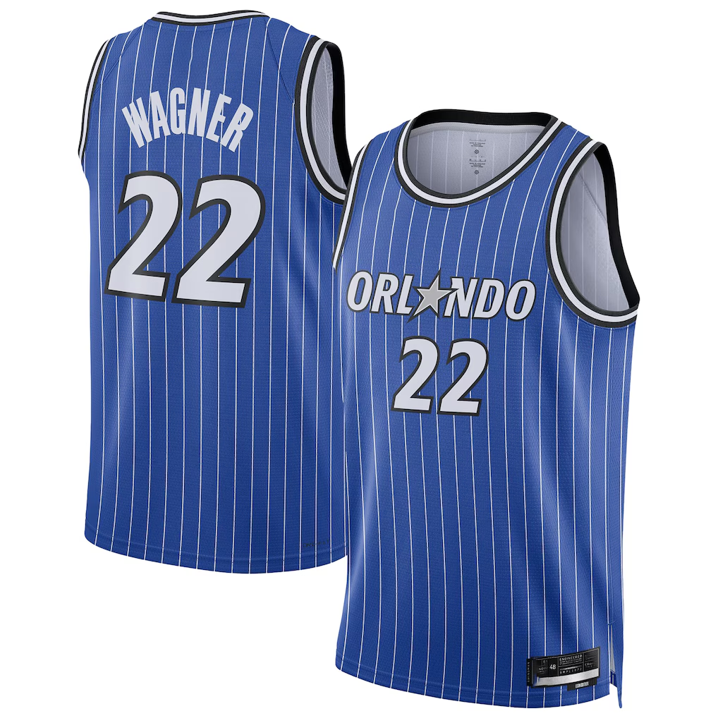 Fenge O.Magic #22 Franz Wagner Blue Swingman Player Jerseys - Icon Edition