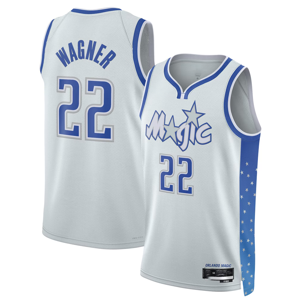 Fenge O.Magic #22 Franz Wagner Silver 2025-26 Swingman Jerseys - City Edition