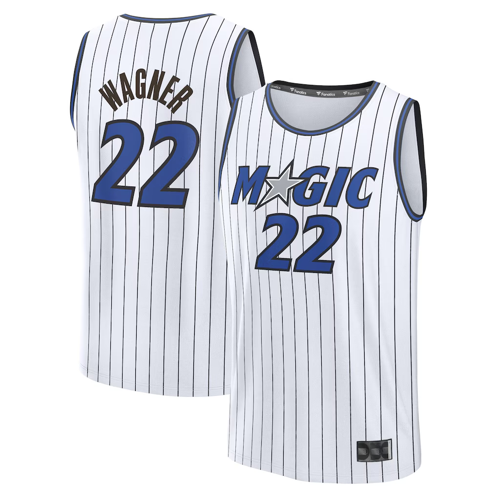 Fenge O.Magic #22 Franz Wagner  White Fast Break Replica Player Jerseys - Association Edition